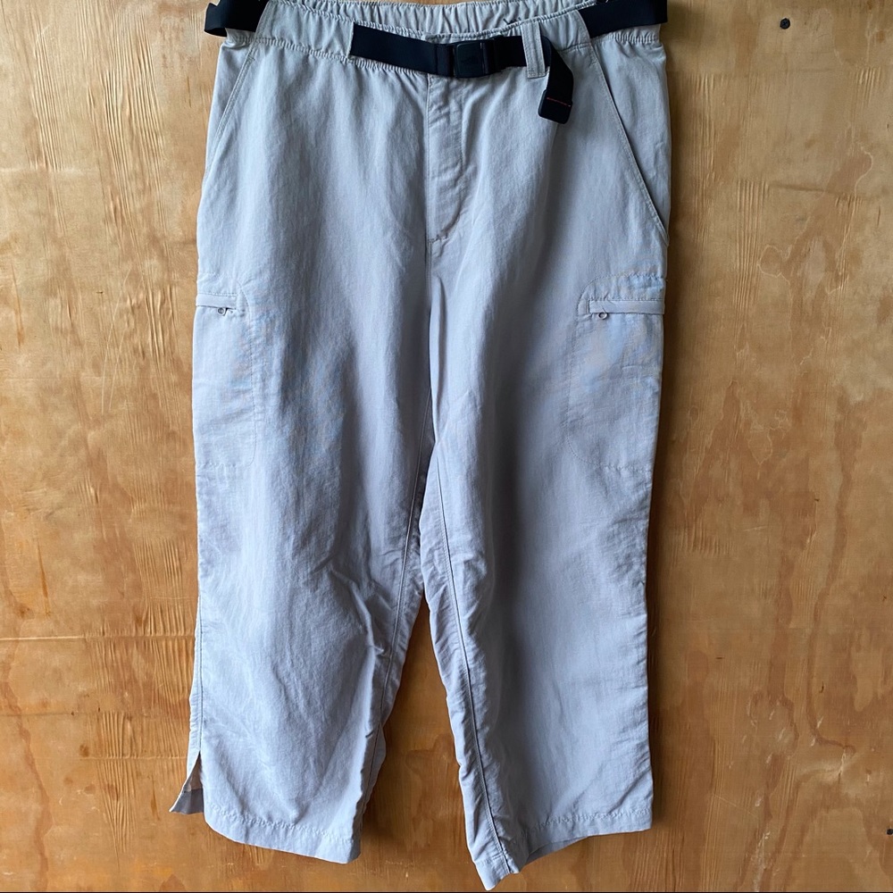 The North Face Tan Cropped Cargo Pull On Hiking pant
